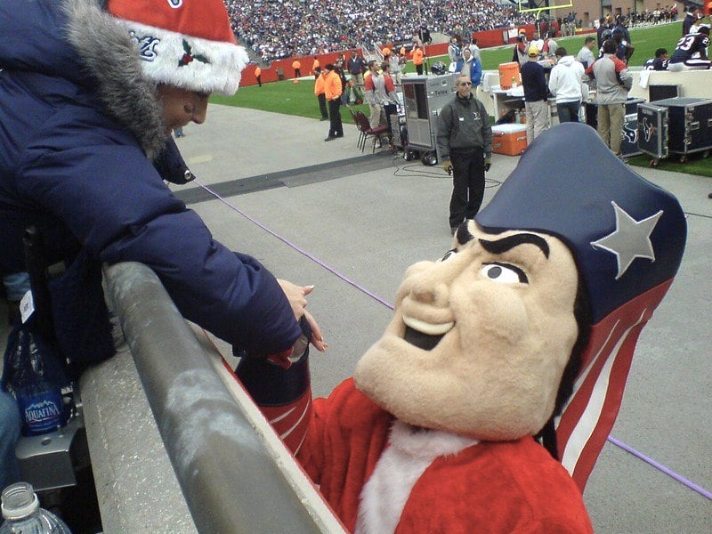 New England's mascot Pat Patriot