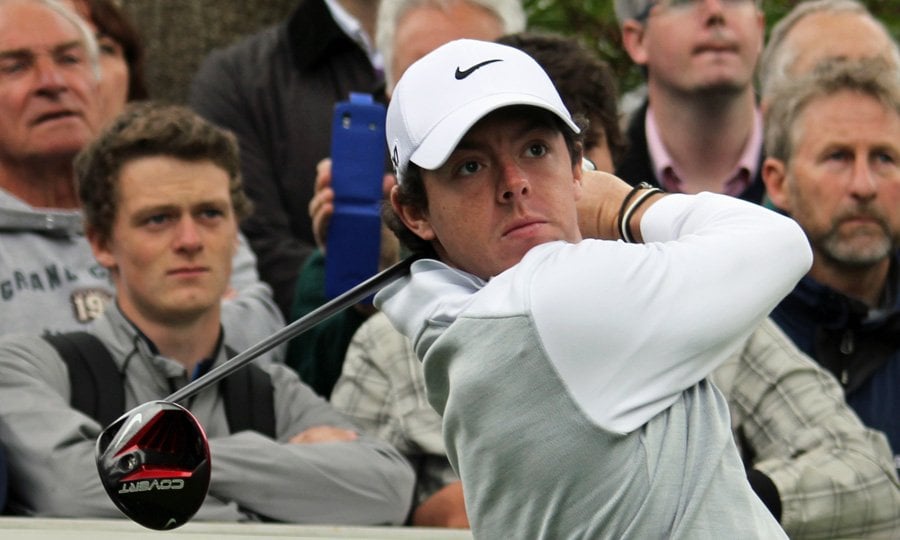 Rory McIlroy playing golf